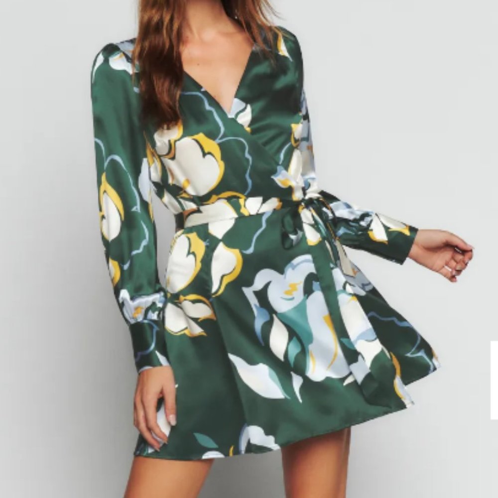 Reformation Chrisley Silk Dress XS NWT